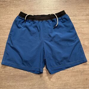 Chubbies Shorts Mens Medium Blue Drawstring Lined Drawstring Elastic Waist Adult